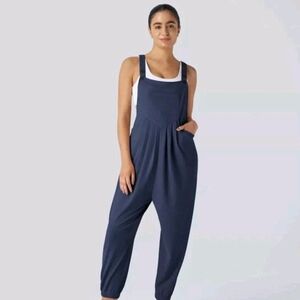 HALARA Navy Blue Relaxed Jumpsuit